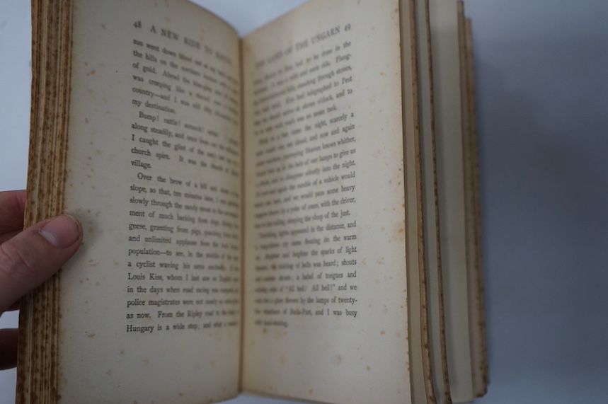 Jefferson, Robert L. - A New Ride to Khiva, author’s presentation copy, to an M. Boyce, dated Sept. 2nd. 1903, 40 pp. of advertisements, frontis and photographic plates, 8vo, colour, pictorial cloth. An account of the au